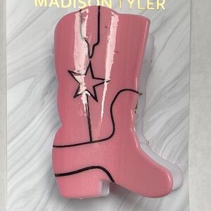 Pink Cowboy Boot Hair Clip